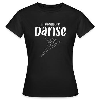 la meilleure danse - T-shirt Femme - noir - Devant - AI Model Female 172 dark (172cm)