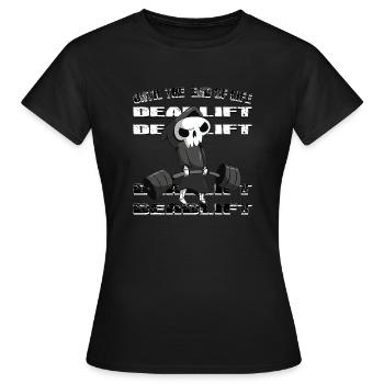 Deadlift PR T-Shirt - Frauen T-Shirt - Schwarz - Vorne - AI Model Female 172 dark (172cm)