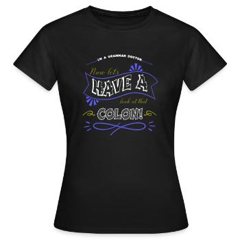 génial citation drôle humour tasses à café blog anniversaire - T-shirt Femme - noir - Devant - AI Model Female 172 dark (172cm)
