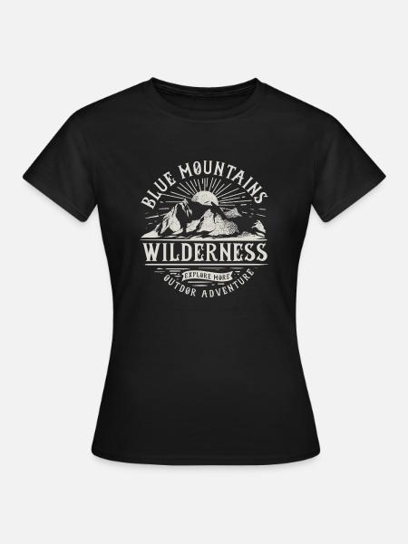 Into the wilderness - Frauen T-Shirt - Schwarz