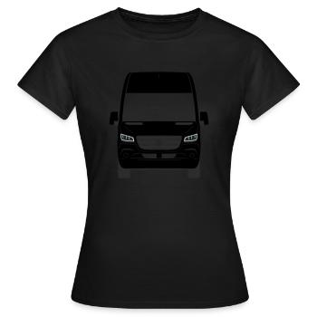 Sprinter W907 W910 vorn Front - farbig änderbar - Frauen T-Shirt - Schwarz - Vorne - AI Model Female 172 dark (172cm)