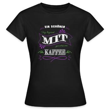 geek geschenk bday lieben coffeeshop geschenkidee - Frauen T-Shirt - Schwarz - Vorne - AI Model Female 172 dark (172cm)
