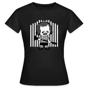 The villain offspring - Women's T-Shirt - black - Front - AI Model Female 172 dark (172cm)