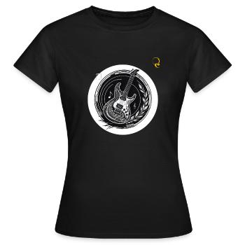 MON LABEL DE MUSIQUE - T-shirt Femme - noir - Devant - AI Model Female 172 dark (172cm)