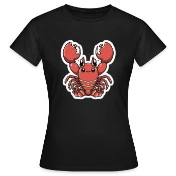 Lobster Lover - Women's T-Shirt - black - Front - AI Model Female 172 dark (172cm)