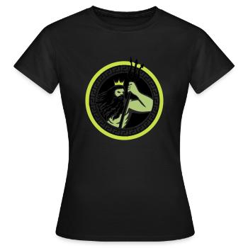 Poséidon Triton - T-shirt Femme - noir - Devant - AI Model Female 172 dark (172cm)