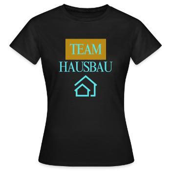 Construction de maisons d’équipe - T-shirt Femme - noir - Devant - AI Model Female 172 dark (172cm)