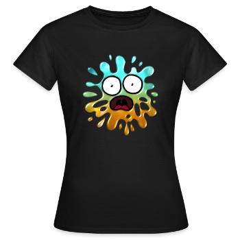 Shocked Slimey - Women's T-Shirt - black - Front - AI Model Female 172 dark (172cm)