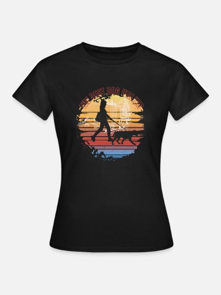 Der beste Hundeausführer - Frauen T-Shirt - Schwarz