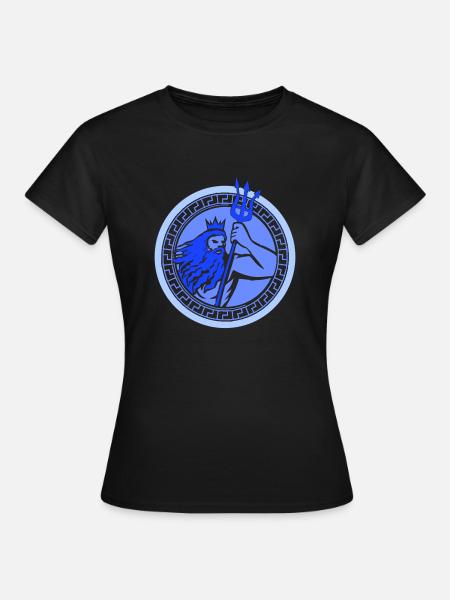 Poseidon Triton - Frauen T-Shirt - Schwarz