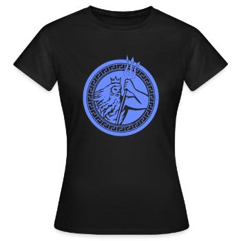 Triton de Poséidon - T-shirt Femme - noir - Devant - AI Model Female 172 dark (172cm)
