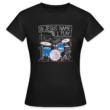 Rhythmus für den Glauben - Frauen T-Shirt - Schwarz - Vorne - AI Model Female 172 dark (172cm)