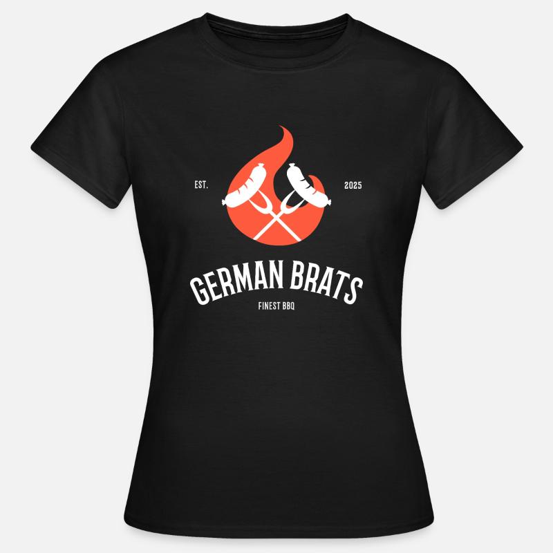 BBQ_German_Brats_one - Women's T-Shirt - black