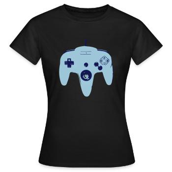 Controller - Frauen T-Shirt - Schwarz - Vorne - AI Model Female 172 dark (172cm)