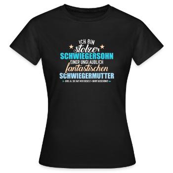 Schwiegersohn - Frauen T-Shirt - Schwarz - Vorne - AI Model Female 172 dark (172cm)