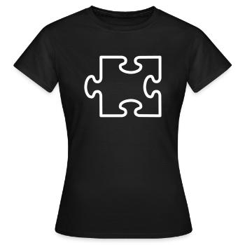 Puzzle - Women's T-Shirt - black - Front - AI Model Female 172 dark (172cm)