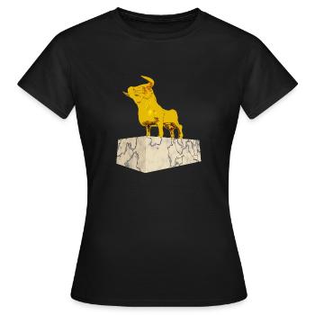 Golden calf - Women's T-Shirt - black - Front - AI Model Female 172 dark (172cm)