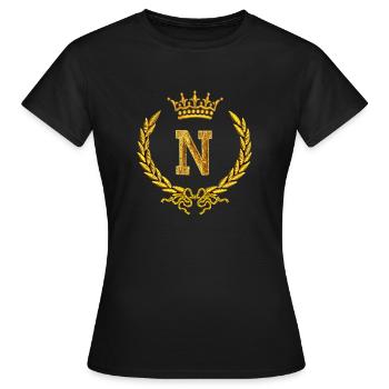 couronne Napoléon 2 - T-shirt Femme - noir - Devant - AI Model Female 172 dark (172cm)