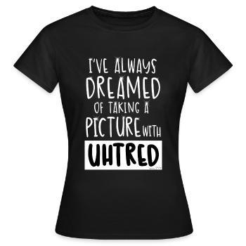 Picture with Uhtred - T-shirt Femme - noir - Devant - AI Model Female 172 dark (172cm)