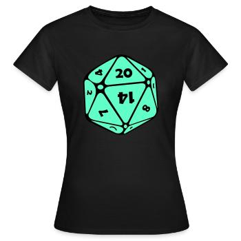 Cube - T-shirt Femme - noir - Devant - AI Model Female 172 dark (172cm)