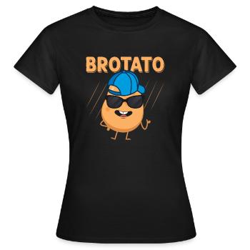 Brotato Potato Vegetable - Frauen T-Shirt - Schwarz - Vorne - AI Model Female 172 dark (172cm)