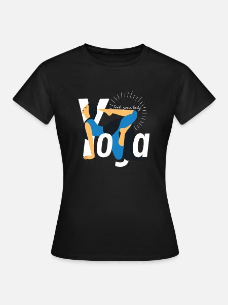 yoga - Frauen T-Shirt - Schwarz