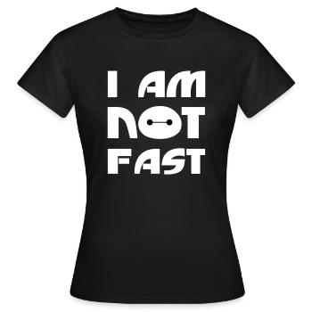 Ich bin nicht schnell - Frauen T-Shirt - Schwarz - Vorne - AI Model Female 172 dark (172cm)