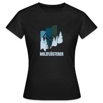 Chuchoteur de bois - T-shirt Femme - noir - Devant - AI Model Female 172 dark (172cm)