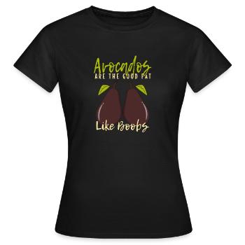Avocado like boobs - Frauen T-Shirt - Schwarz - Vorne - AI Model Female 172 dark (172cm)