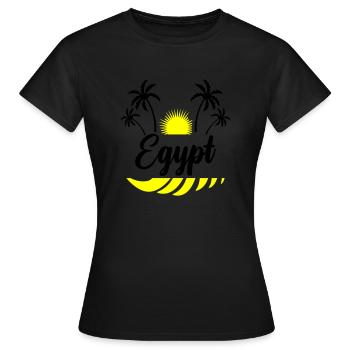 Égypte - T-shirt Femme - noir - Devant - AI Model Female 172 dark (172cm)
