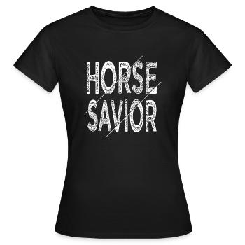 Riding Academy Africa Animal Shelter présent - T-shirt Femme - noir - Devant - AI Model Female 172 dark (172cm)