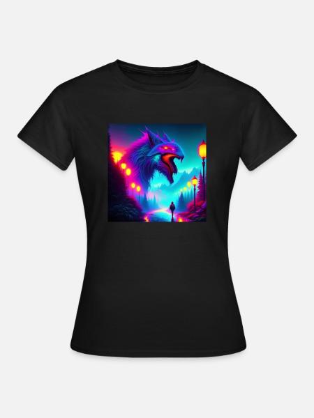 Die Nacht - Frauen T-Shirt - Schwarz