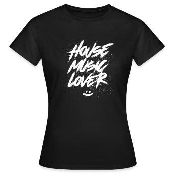 House Music Lover - Frauen T-Shirt - Schwarz - Vorne - AI Model Female 172 dark (172cm)