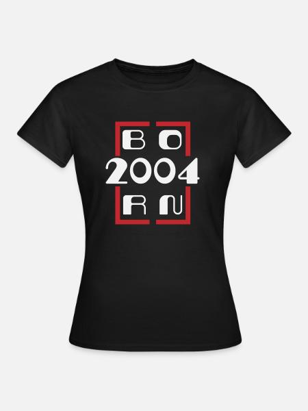 Jahrgang 2004 - Jubiläum 2004 - Frauen T-Shirt - Schwarz