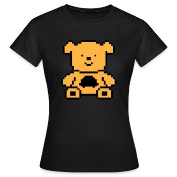 Ours pixel - T-shirt Femme - noir - Devant - AI Model Female 172 dark (172cm)
