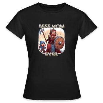 Best Mom Ever - Frauen T-Shirt - Schwarz - Vorne - AI Model Female 172 dark (172cm)