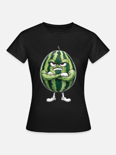 Wassermelone - Frauen T-Shirt - Schwarz