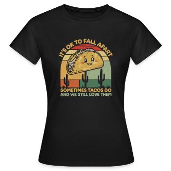Inspiration mit einem Taco-Twist - Frauen T-Shirt - Schwarz - Vorne - AI Model Female 172 dark (172cm)