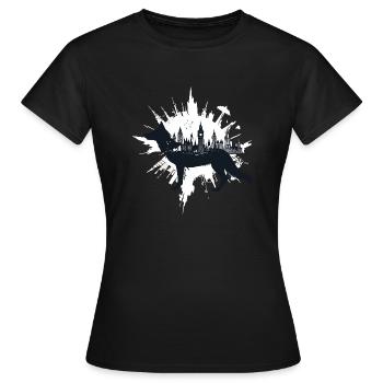 Urbane Wildnis - Frauen T-Shirt - Schwarz - Vorne - AI Model Female 172 dark (172cm)