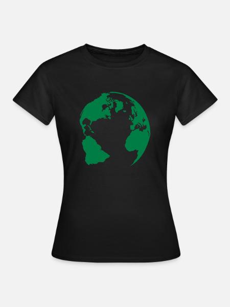 erde - Frauen T-Shirt - Schwarz