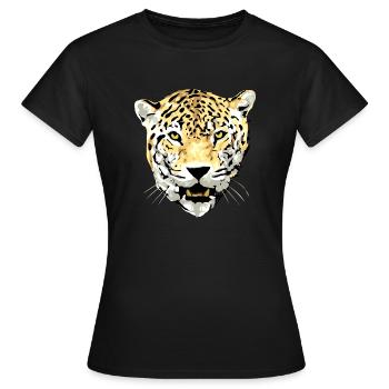 jaguar sauvage - T-shirt Femme - noir - Devant - AI Model Female 172 dark (172cm)