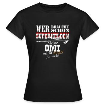 OMI alles - Frauen T-Shirt - Schwarz - Vorne - AI Model Female 172 dark (172cm)