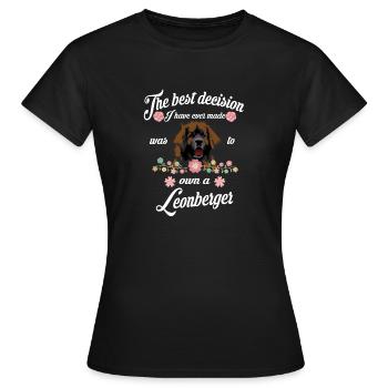 Leonberger - Women's T-Shirt - black - Front - AI Model Female 172 dark (172cm)