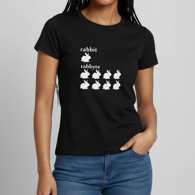 Programmer computer scientist byte rabbit gift Women's T-Shirt