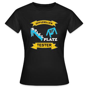 Spielplatz Tester - Frauen T-Shirt - Schwarz - Vorne - AI Model Female 172 dark (172cm)
