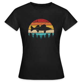 Zander - Frauen T-Shirt - Schwarz - Vorne - AI Model Female 172 dark (172cm)