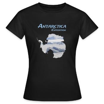 Antarctica Expedition - Frauen T-Shirt - Schwarz - Vorne - AI Model Female 172 dark (172cm)