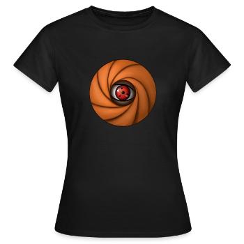 Schüler im Manga-Stil - Frauen T-Shirt - Schwarz - Vorne - AI Model Female 172 dark (172cm)