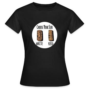 Deux bouchons - T-shirt Femme - noir - Devant - AI Model Female 172 dark (172cm)