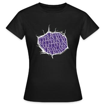 dog grausamkeit niedlich naturschutz geburtstag - Frauen T-Shirt - Schwarz - Vorne - AI Model Female 172 dark (172cm)